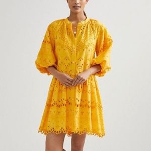 Anthropologie Tallulah Eyelet Mini Dress